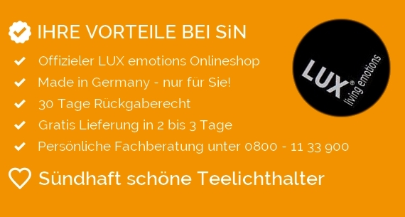 Sin! Teelichthalter